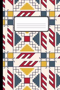 Geometric Pattern Blank Lined Journal