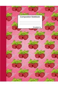 Raspberry Composition Notebook