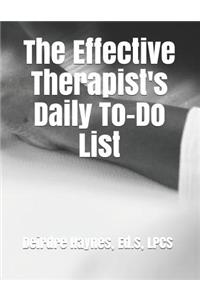 The Effective Therapist's Daily To-Do List