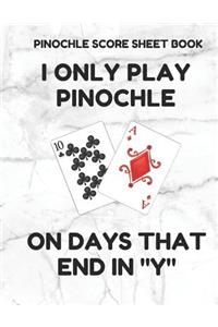 Pinochle Score Sheet Book