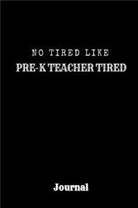 Pre-K Teacher Journal