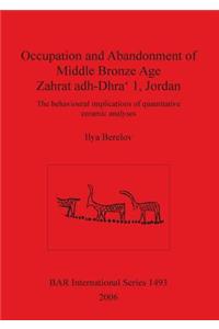 Occupation and Abandonment of Middle Bronze Age Zahrat adh-Dhra' 1 Jordan