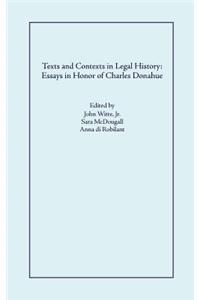 Texts and Contexts in Legal History