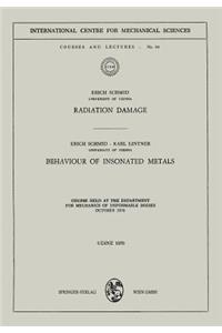 Radiation Damage. Behaviour of Insonated Metals