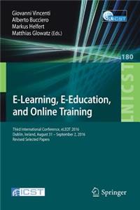 E-Learning, E-Education, and Online Training