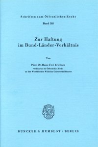 Zur Haftung Im Bund-Lander-Verhaltnis