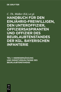 Heeresergänzung Und Dienstverhältnisse Des Beurlaubtenstandes