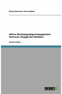 Aktive Rechnungsabgrenzungsposten Damnum, Disagio bei Darlehen