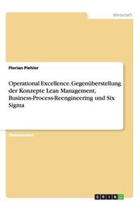 Operational Excellence. Gegenüberstellung der Konzepte Lean Management, Business-Process-Reengineering und Six Sigma