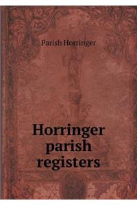 Horringer parish registers