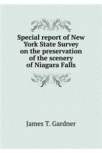 Special report of New York State Survey on the preservation of the scenery of Niagara Falls