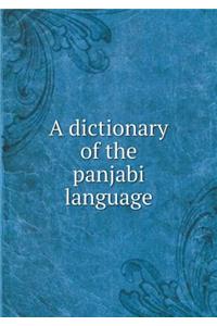 A dictionary of the panjabi language