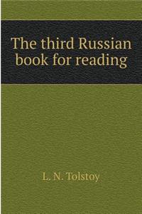 The third Russian book for reading