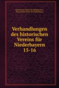 Verhandlungen des historischen Vereins fur Niederbayern