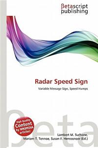 Radar Speed Sign