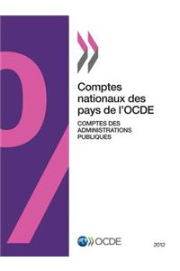 Comptes Nationaux Des Pays de L'Ocde, Comptes Des Administrations Publiques 2012