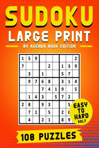 Sudoku Large Print 108 Puzzles Easy to Hard