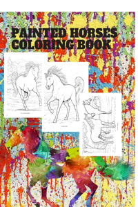 Painted horses coloring book