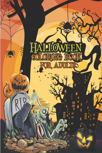 Halloween coloring book for adults