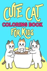 Cute Cat Coloring Book For Kids