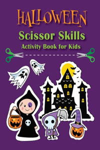 Halloween Scissor Skills Activity Book for Kids
