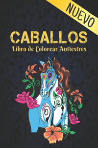 Libro de Colorear Caballos Antiestres