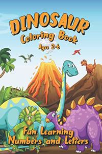 Dinosaur Coloring Book Ages 2-6