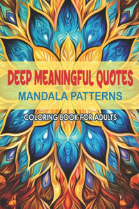 Relaxing Quotes & Patterns Coloring Book