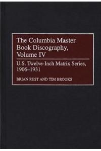 The Columbia Master Book Discography, Volume IV