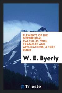 Elements of the Differential Calculus