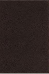 NKJV, End-of-Verse Reference Bible, Giant Print, Personal Size, Imitation Leather, Brown, Indexed, Red Letter Edition