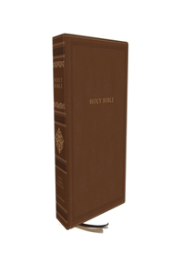 Kjv, Sovereign Collection Bible, Personal Size, Leathersoft, Brown, Thumb Indexed, Red Letter Edition, Comfort Print