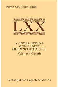 Critical Edition of the Coptic (Bohairic) Pentateuch