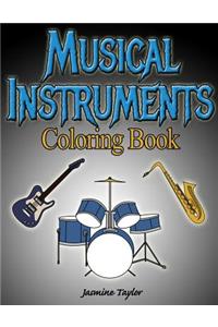 Musical Instruments Coloring Book