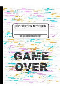 Composition Notebook Graph Paper 4x4