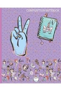 V Composition Notebook