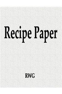 Recipe Paper
