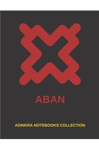 Adinkra Notebooks Collection - Aban Blank Lined Notebook