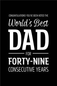 Congratulations! You've Been Voted The World's Best Dad for Forty-Nine Consecutive Years