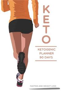 Keto Ketogenic Planner 90 Days Fasting and Weight loss
