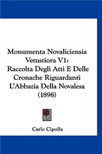 Monumenta Novaliciensia Vetustiora V1