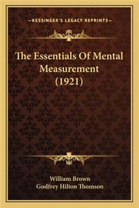 Essentials of Mental Measurement (1921)