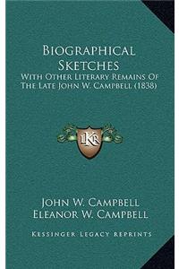 Biographical Sketches
