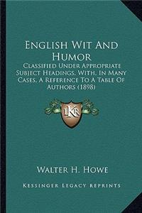English Wit And Humor