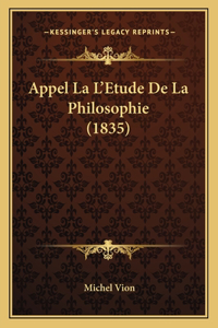 Appel La L'Etude De La Philosophie (1835)