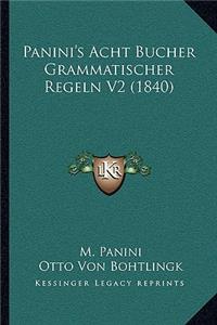 Panini's Acht Bucher Grammatischer Regeln V2 (1840)