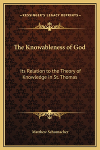The Knowableness of God