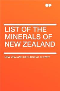 List of the Minerals of New Zealand