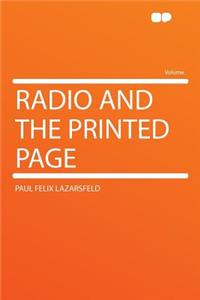 Radio and the Printed Page
