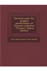 Practical Rules for Graphic Presentation of Business Statistics - Primary Source Edition